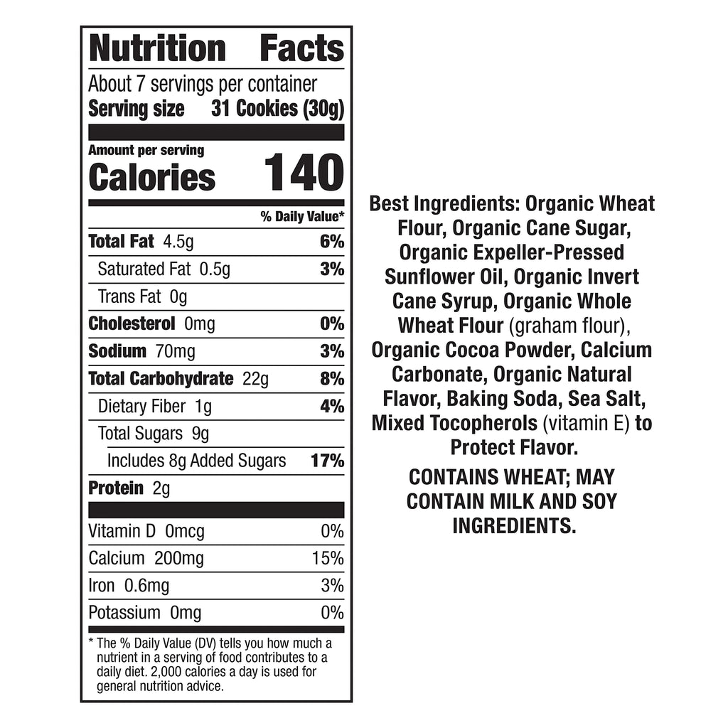 Organic Chocolate Bunny Graham Snacks, 7.5 oz. Box (Pack of 12) Y143017