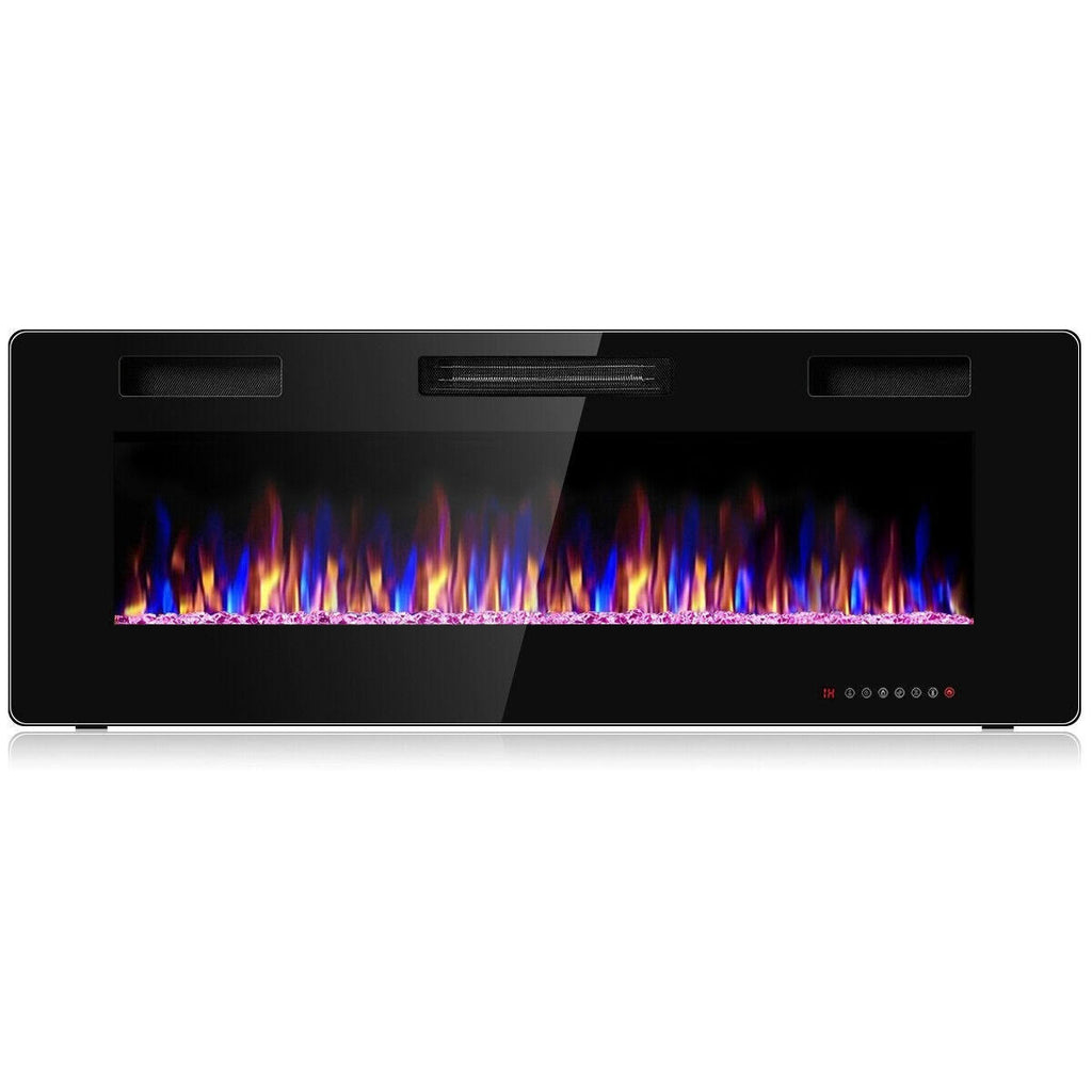 50-Inch Wall Mounted Recessed Electric Fireplace V76515