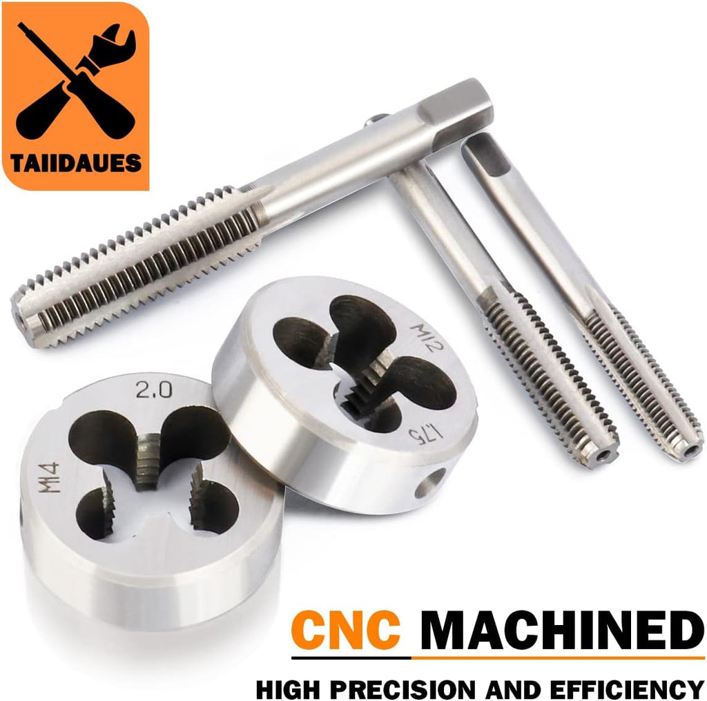 110 Piece Hardened Alloy Steel Metric Tap And Die Threading Tool Set with Storage Case R26232