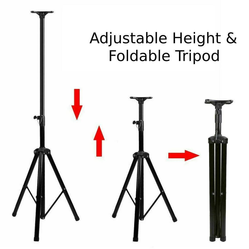 Adjustable Height DJ PA Speaker Stands Tripod Pole Mount V720