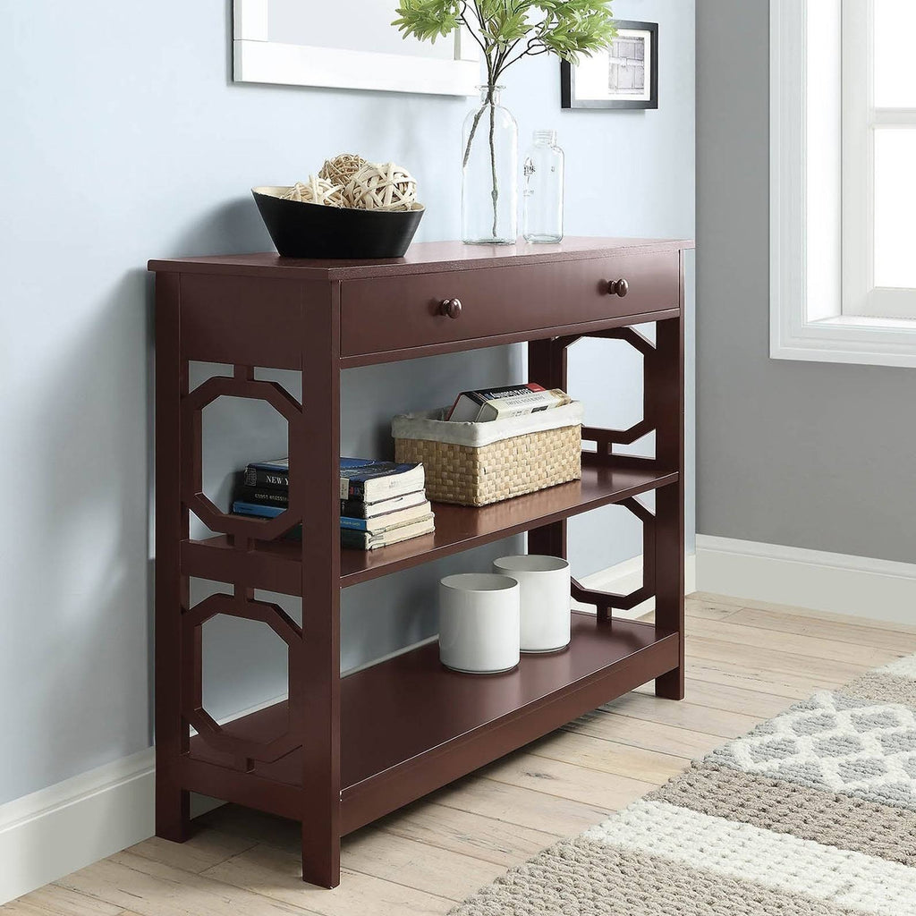 White 1-Drawer Console Table M469485