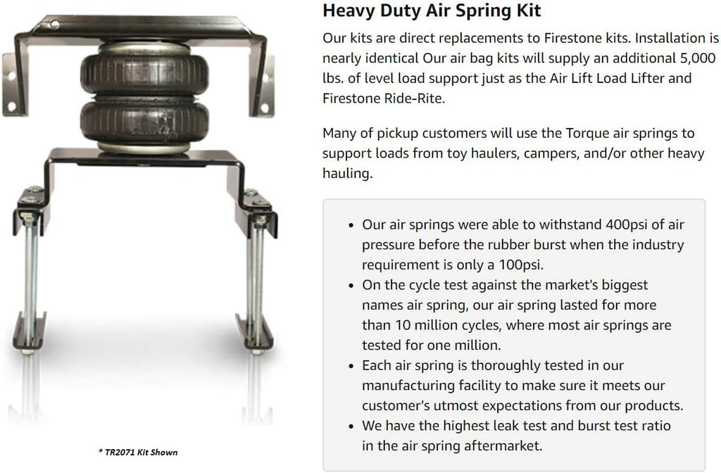 Air Spring Bag Suspension Kit X28449