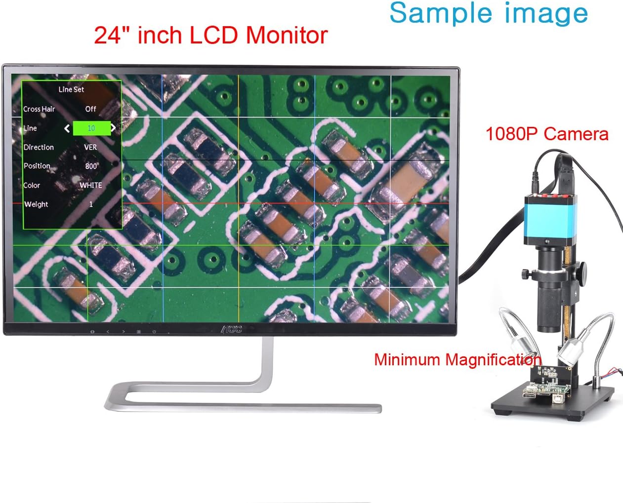 14mp HDMI USB C-Mount Microscope Camera with TF Video Recorder D1878