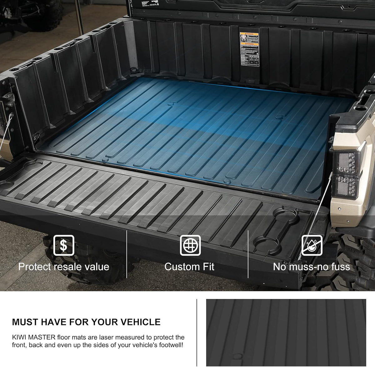 TPE Cargo Bed Mat Liner Black A36428