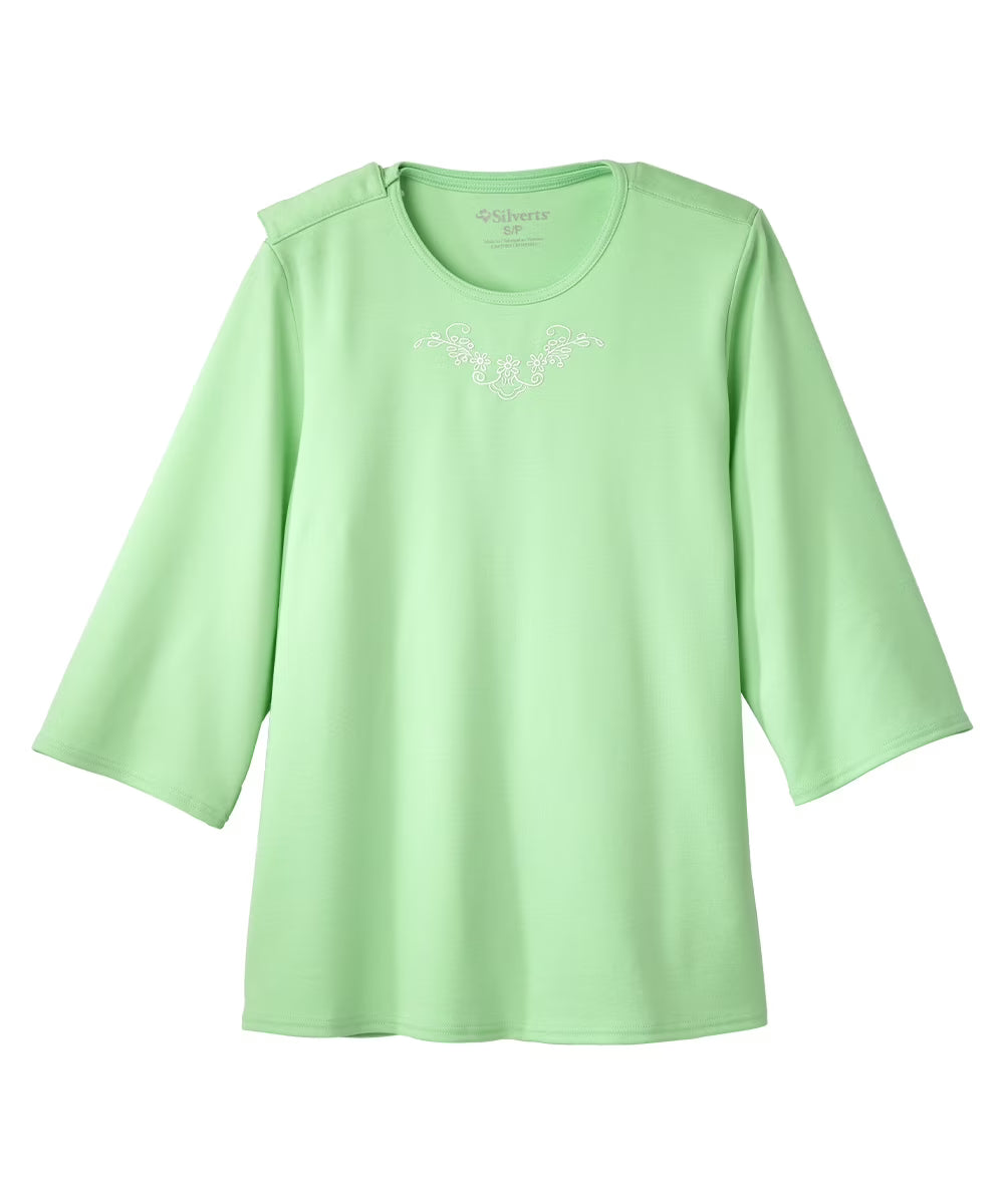 Menthol Green Small Scoop Shirt V814