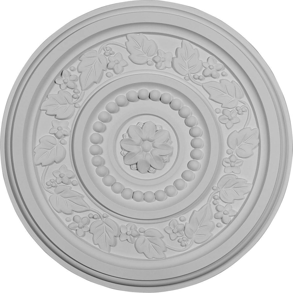 Marseille Ceiling Medallion, Hand-Painted Firebrick F80121