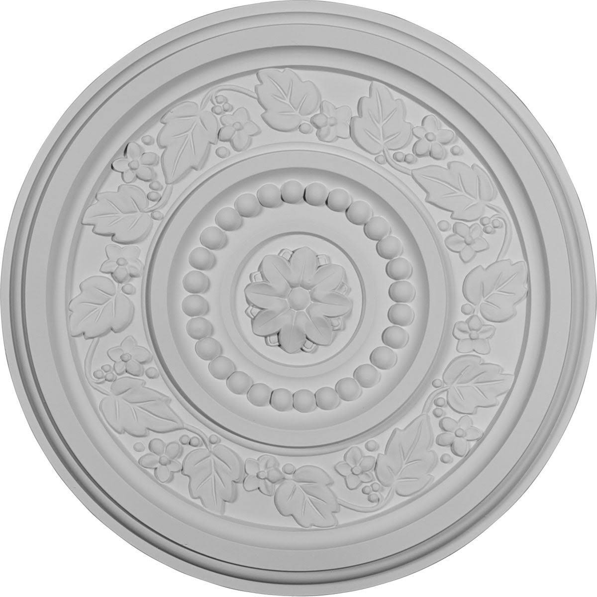 Marseille Ceiling Medallion, Hand-Painted Firebrick F80121
