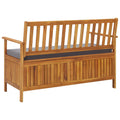 Solid Acacia Wood Garden Storage Bench N541033