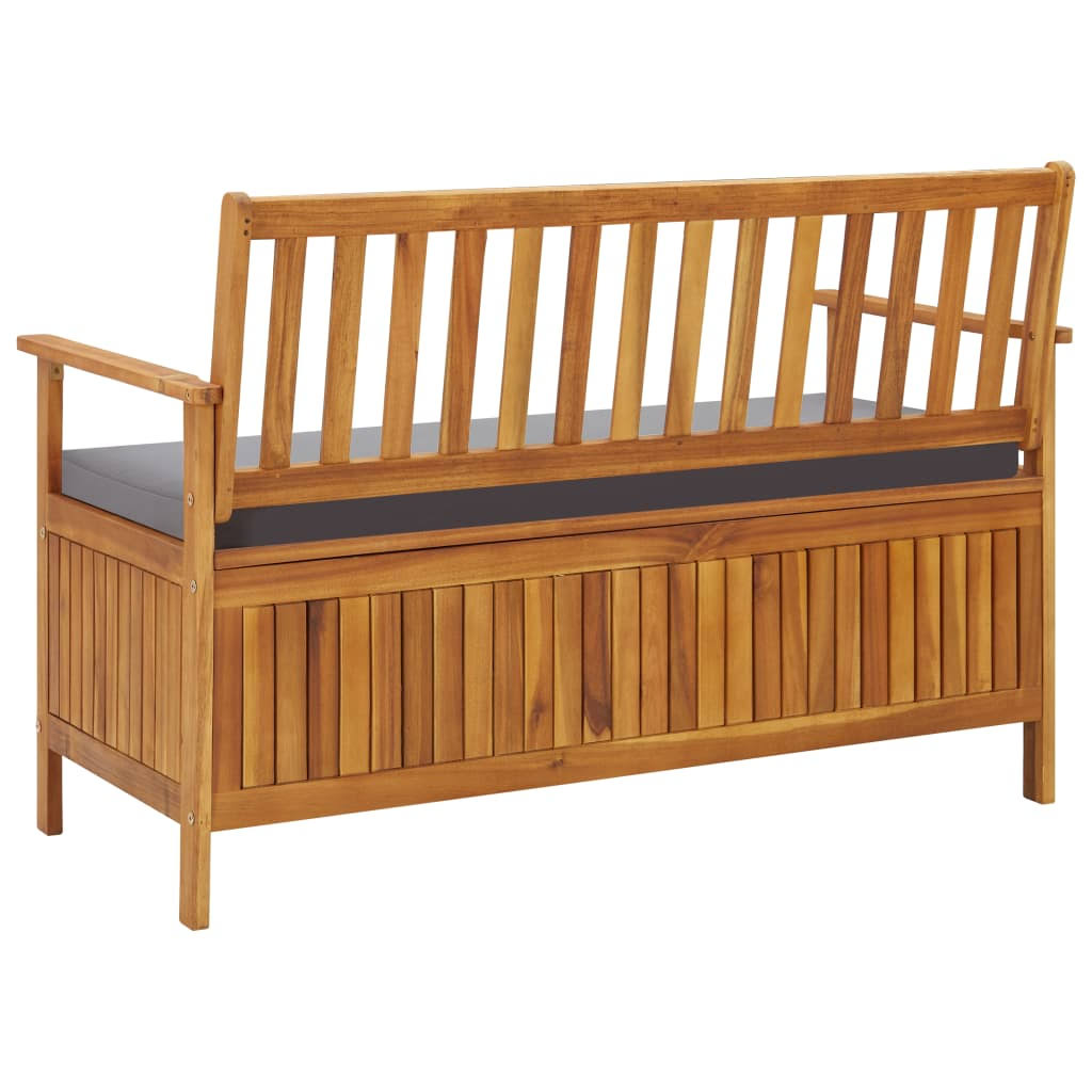 Solid Acacia Wood Garden Storage Bench N541033
