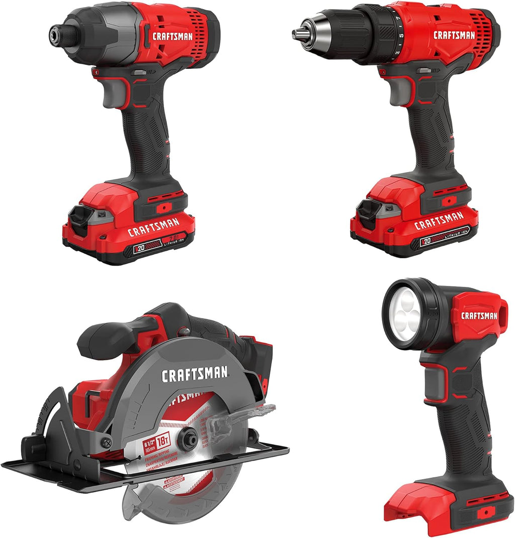 Cordless Drill Combo Kit, 4 Tool X39678