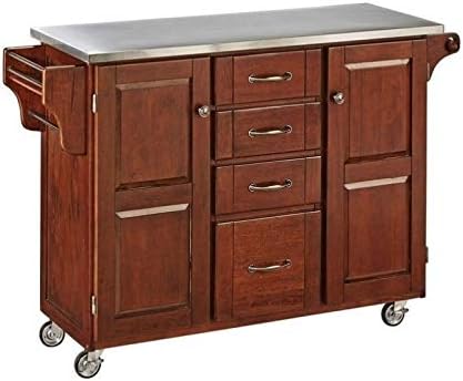 Granite Top Kitchen Cart in Cherry T423