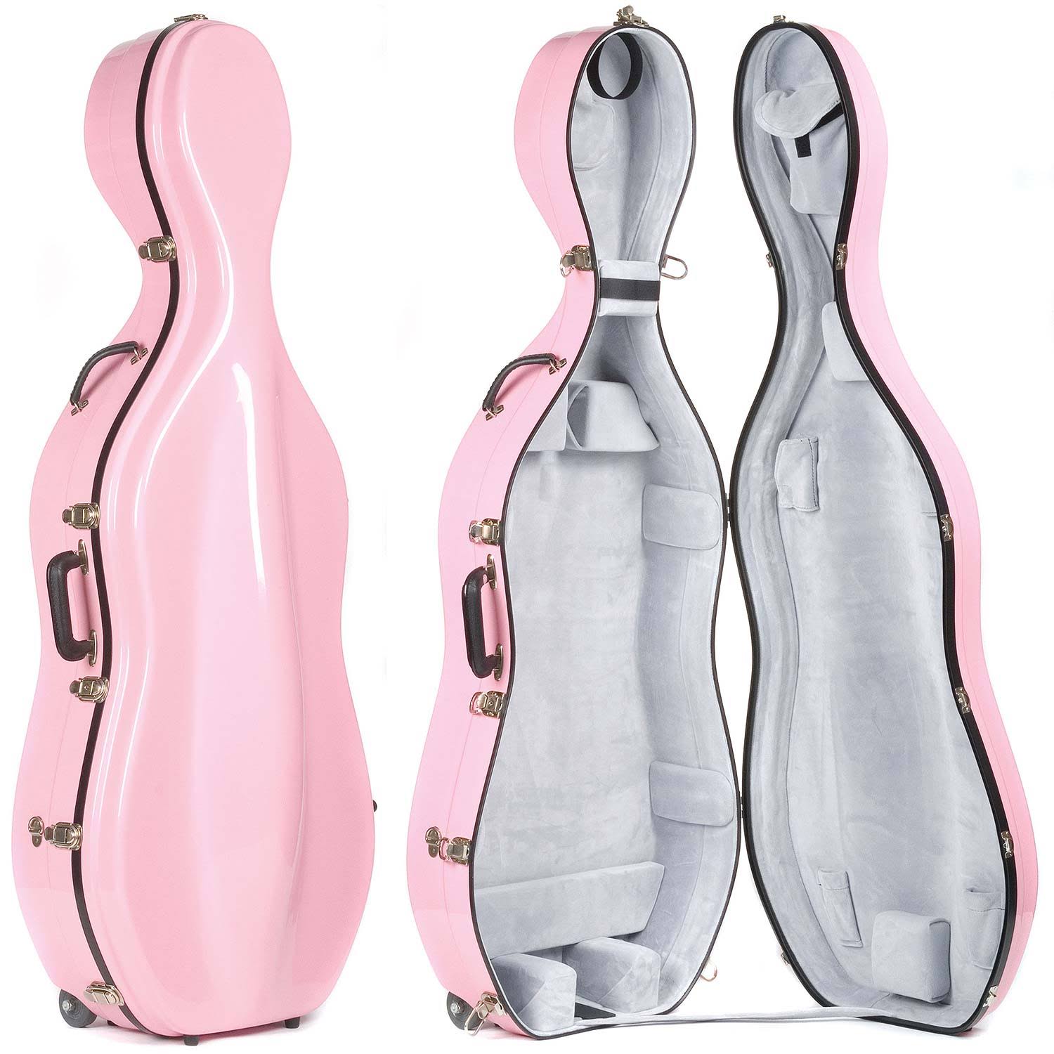 Pink Fiberglass 4/4 Cello Case V25245