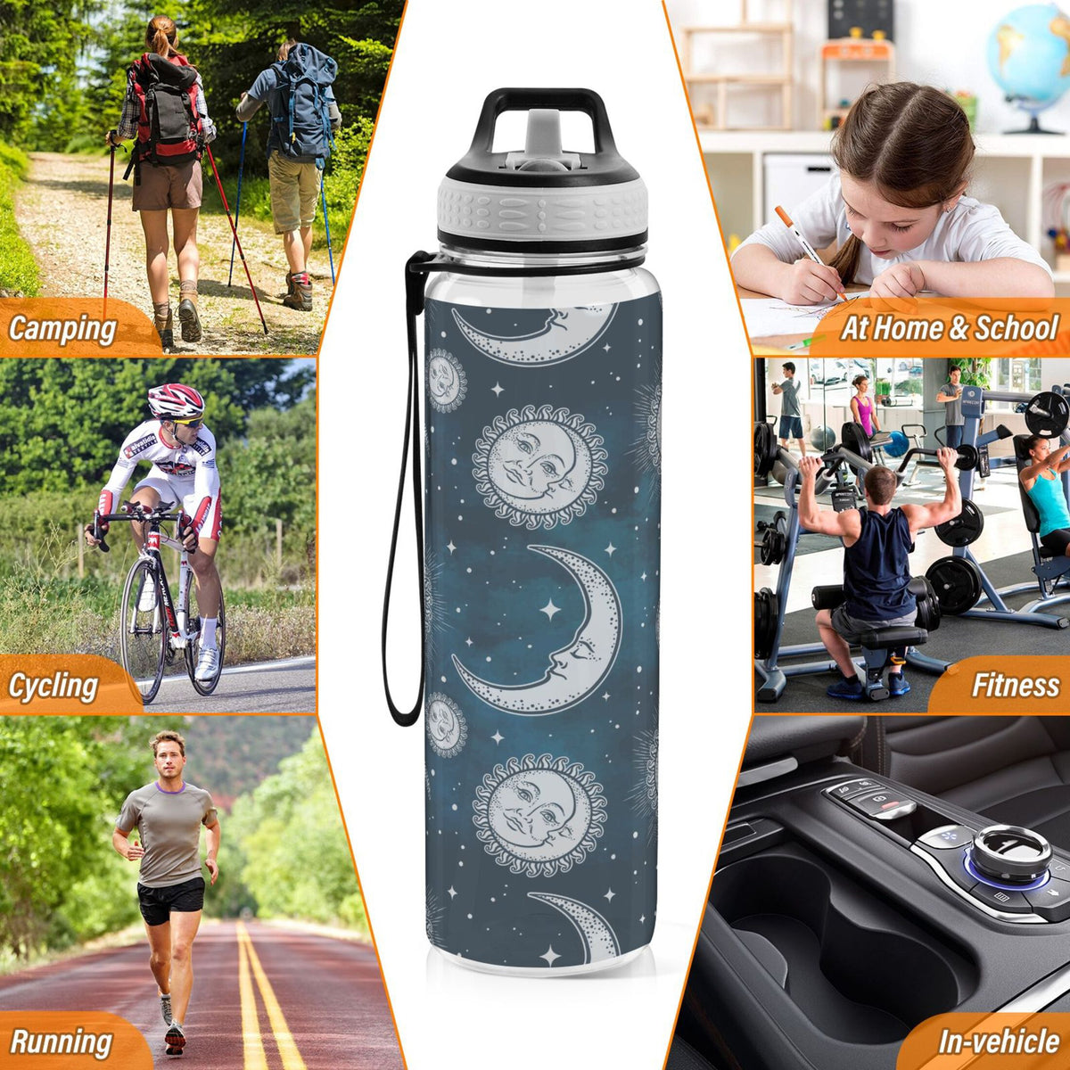 32oz Leakproof Tritan Water Bottle with Straw R869