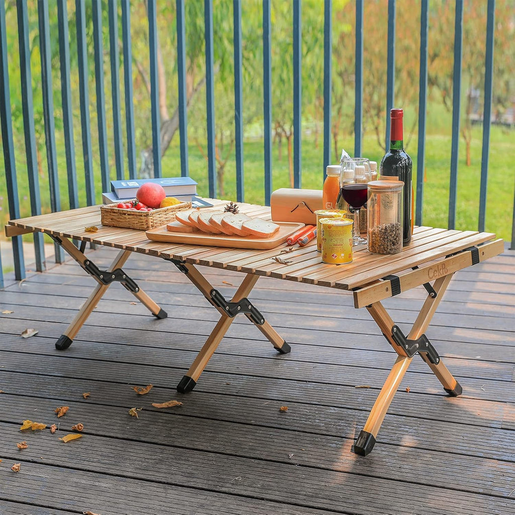 Portable Wooden Folding Picnic Table with Carry Bag E798