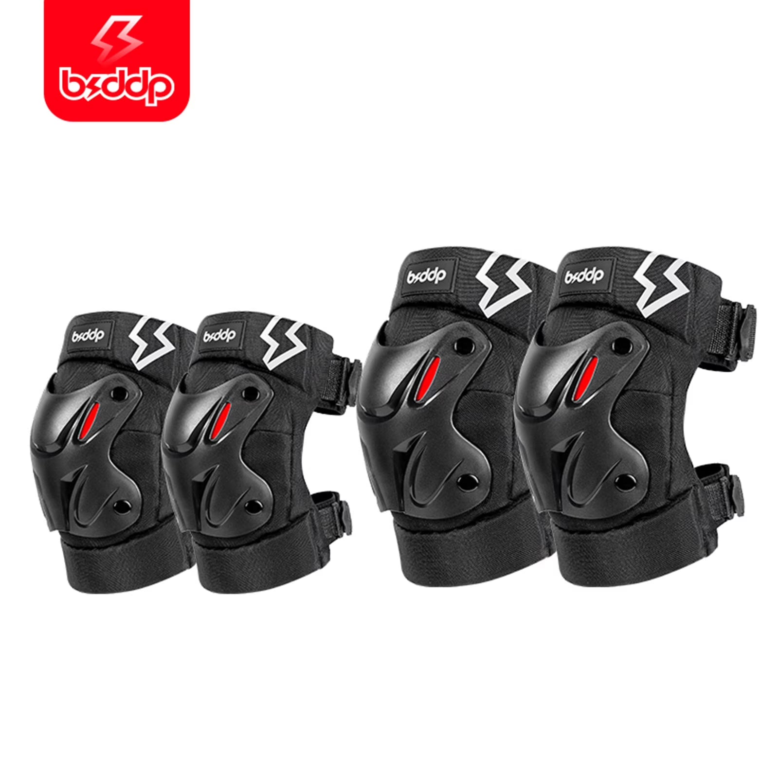 Motorcycle Elbow Knee Protection 4 Piece Set Safety Gear F577