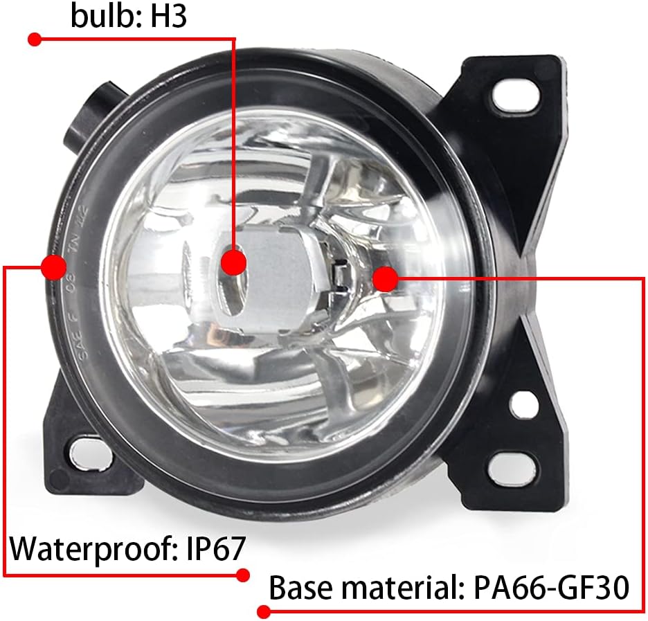 Pair Fog Lights with Bulbs, Pack of 2 A687931