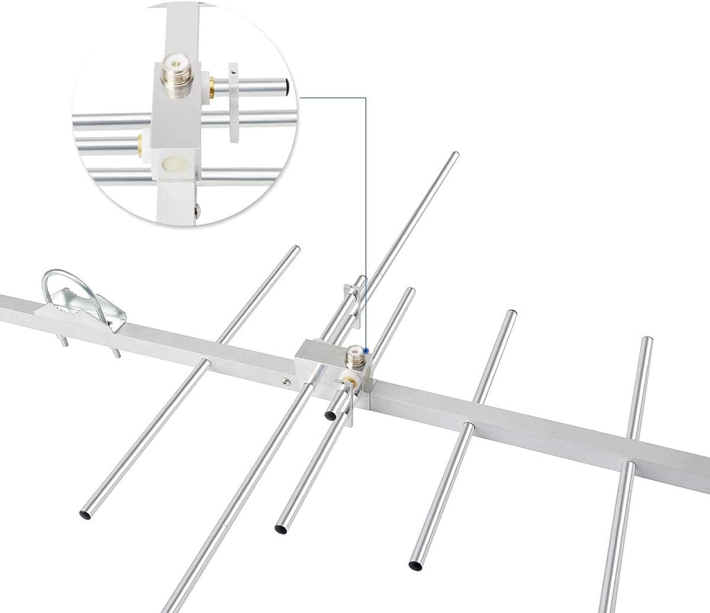 Dual Band Outdoor Yagi Antenna 8 Elements 3 Sections J523