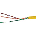 Cat-5e UTP Solid Riser CMR Cable, 1,000ft Yellow S91167