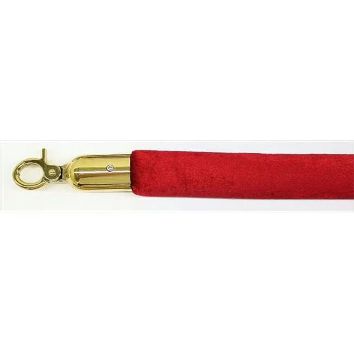 Burgundy Velour Rope with Gold Closable Hook J9869
