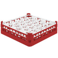 Medium Plus Polypropylene 30 Compartment Rack (Red) Y4057