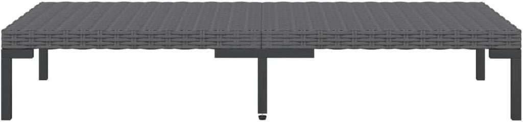 12 Piece Patio Lounge Set with Cushions Poly Rattan Dark Gray K3834