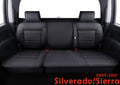Black Faux Leather Full Set Seat Covers E8083