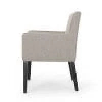Light Gray Fabric Upholstered Armchair O458115