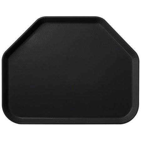 Black Glasteel Fiberglass Trapezoid Tray O33126