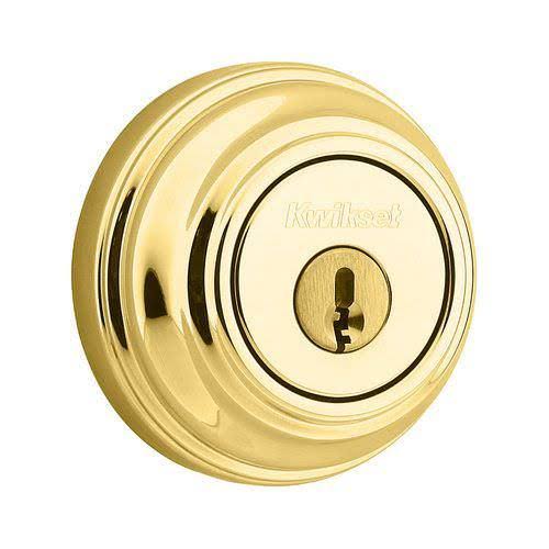 Satin Nickel Single Cylinder Deadbolt with Latch and Strike X1603