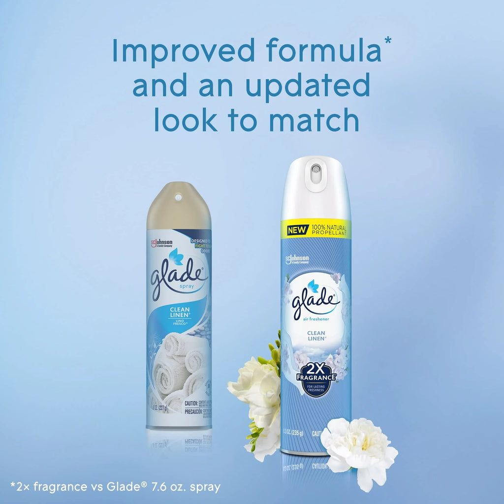 8.3 Oz Clean Linen Room Air Freshener Spray, Pack of 32 D1582