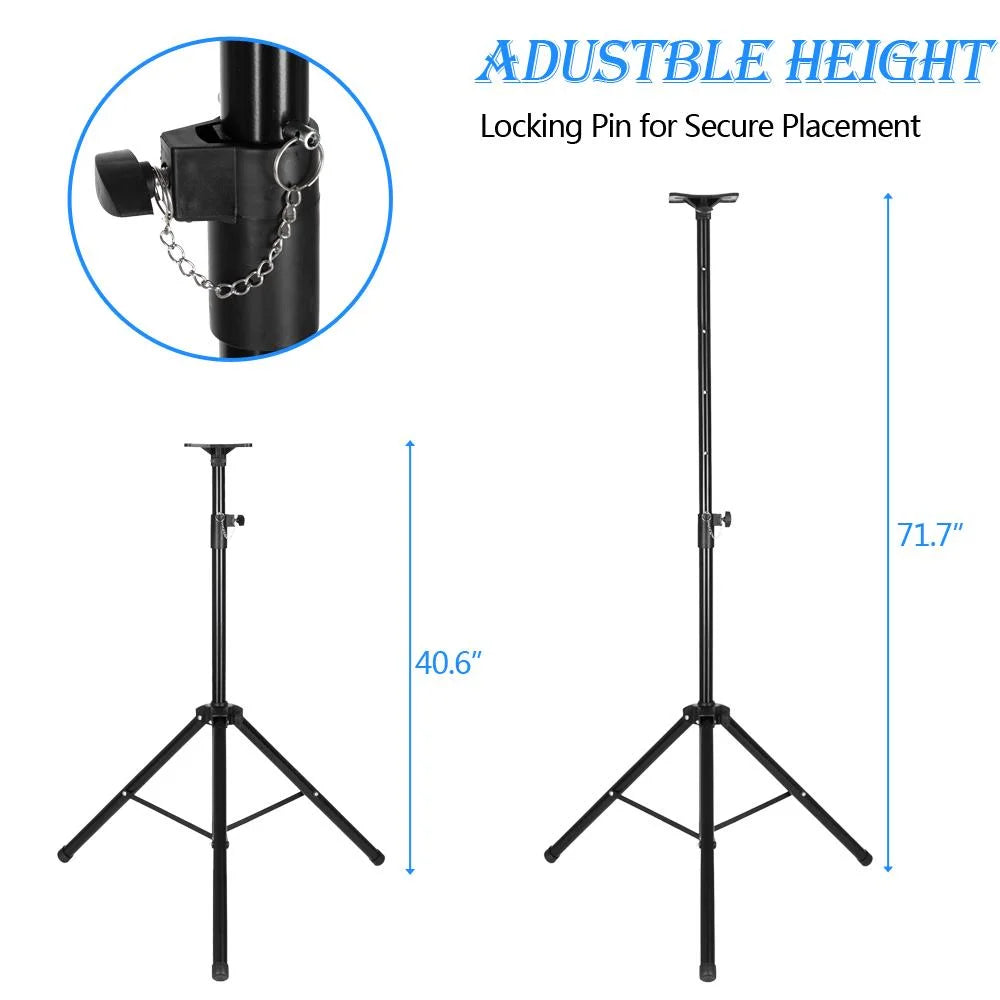 Adjustable Height DJ PA Speaker Stands Tripod Pole Mount V720