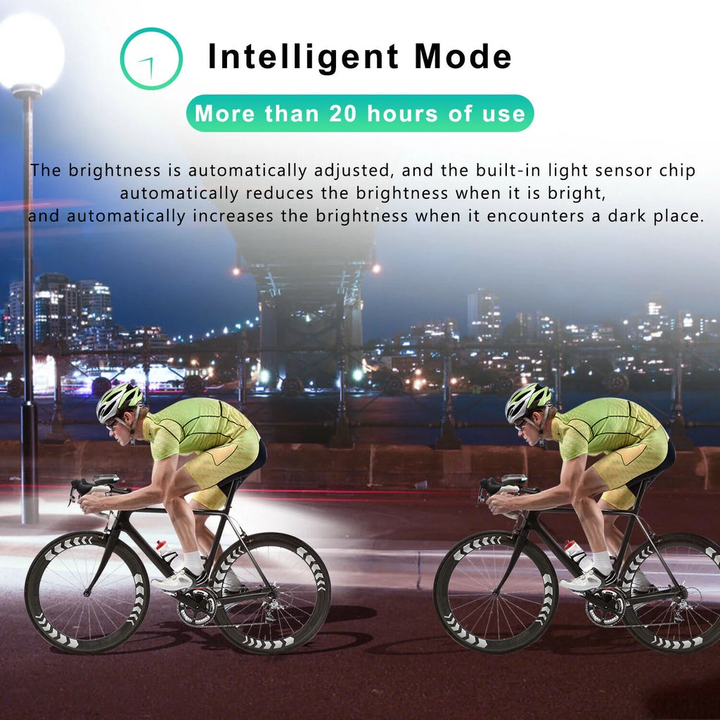 Black+Green Bicycle Front Lamp G144