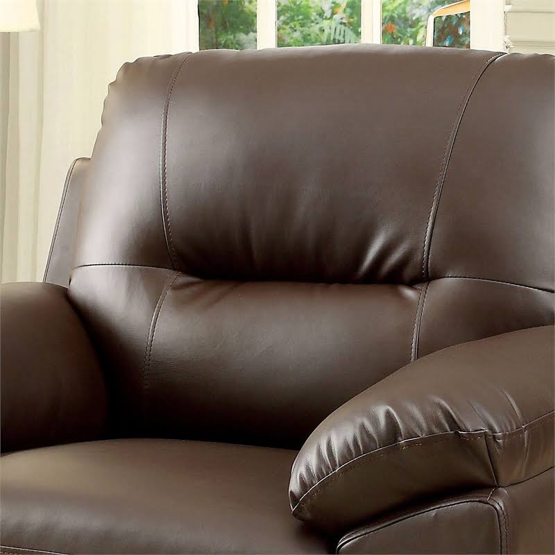 Brown Leather Accent Chair K877