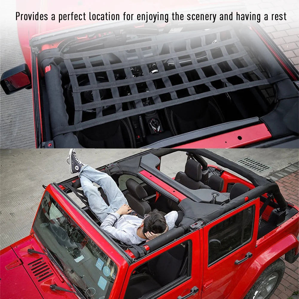 Car Roof Soft Cover Rest Bed Hammock Replacement for Jeep Wrangler JK 07-18 Z702