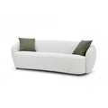 Off White Textured Fabric Standard Sofa B3606