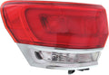 Outer Tail Light Assembly Driver Side with Chrome Trim L4167