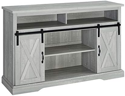 Rustic Oak Wood TV Stand Storage Cabinet Z807