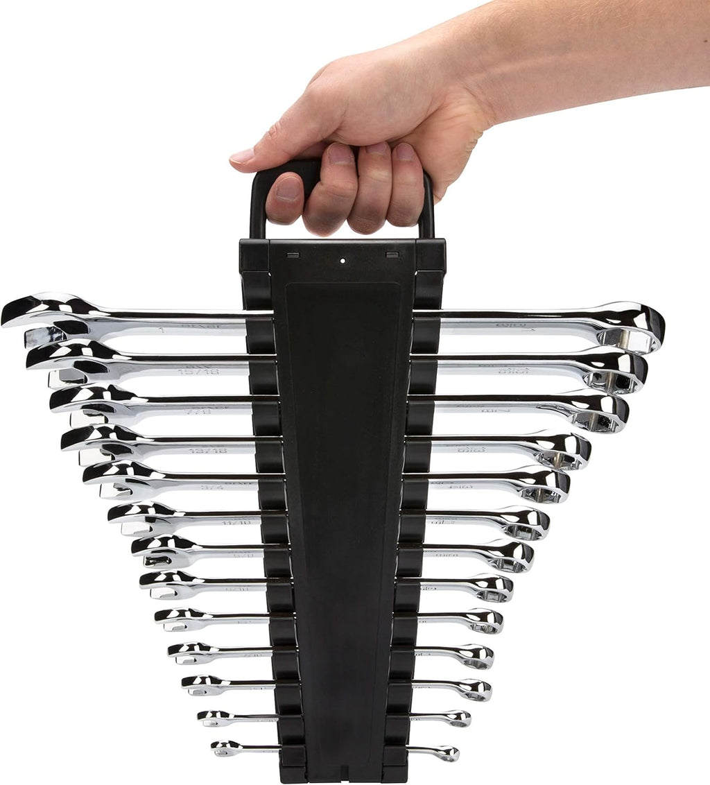 13-Piece SAE 6-Point Combination Wrench Set, Full Polish Chrome Z1531