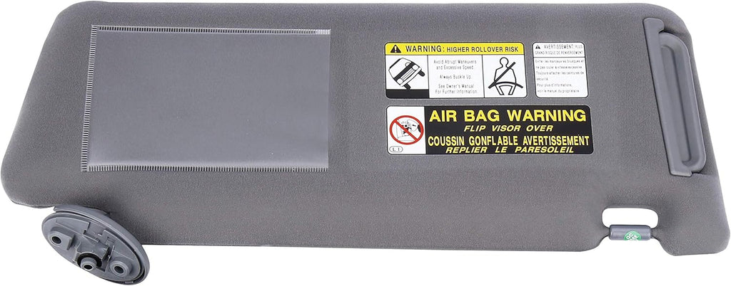 Left Driver Side Sun Visor Gray Without Light Pack of 2 G296483