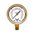 4x22 Brass Case Pressure Gauges O662803