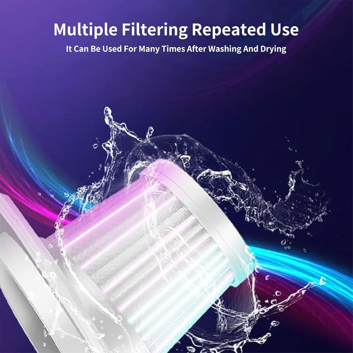Handheld Cordless Rechargeable Car Vacuum Cleaner, 7000PA Wet Dry Mini Dust Buster, Lithium-ion, Pack of 2 H14890