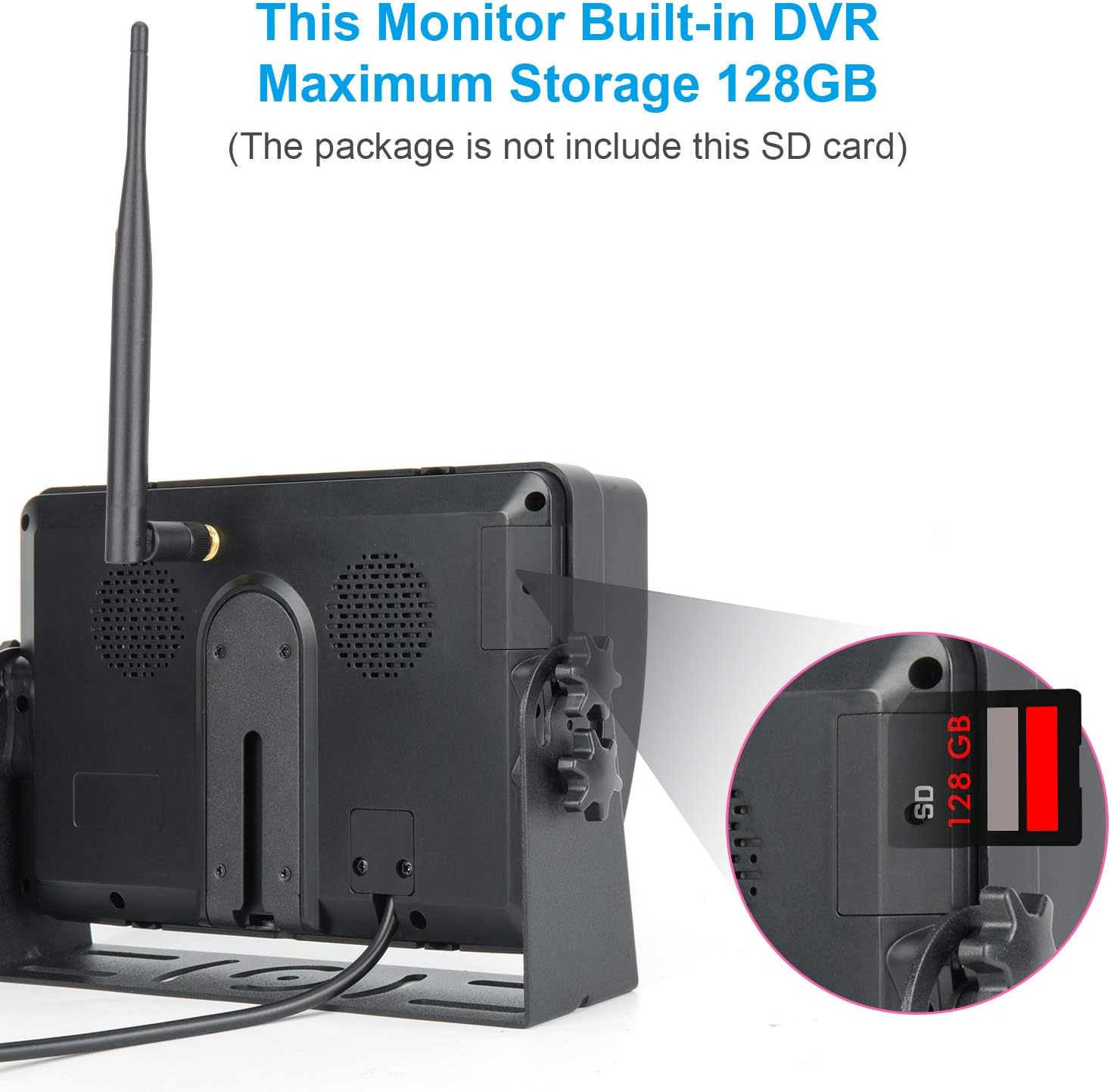 7 inch Wireless Backup Camera Monitor System Kit with HD IP69K Waterproof Night Vision Rear View Camera N3464