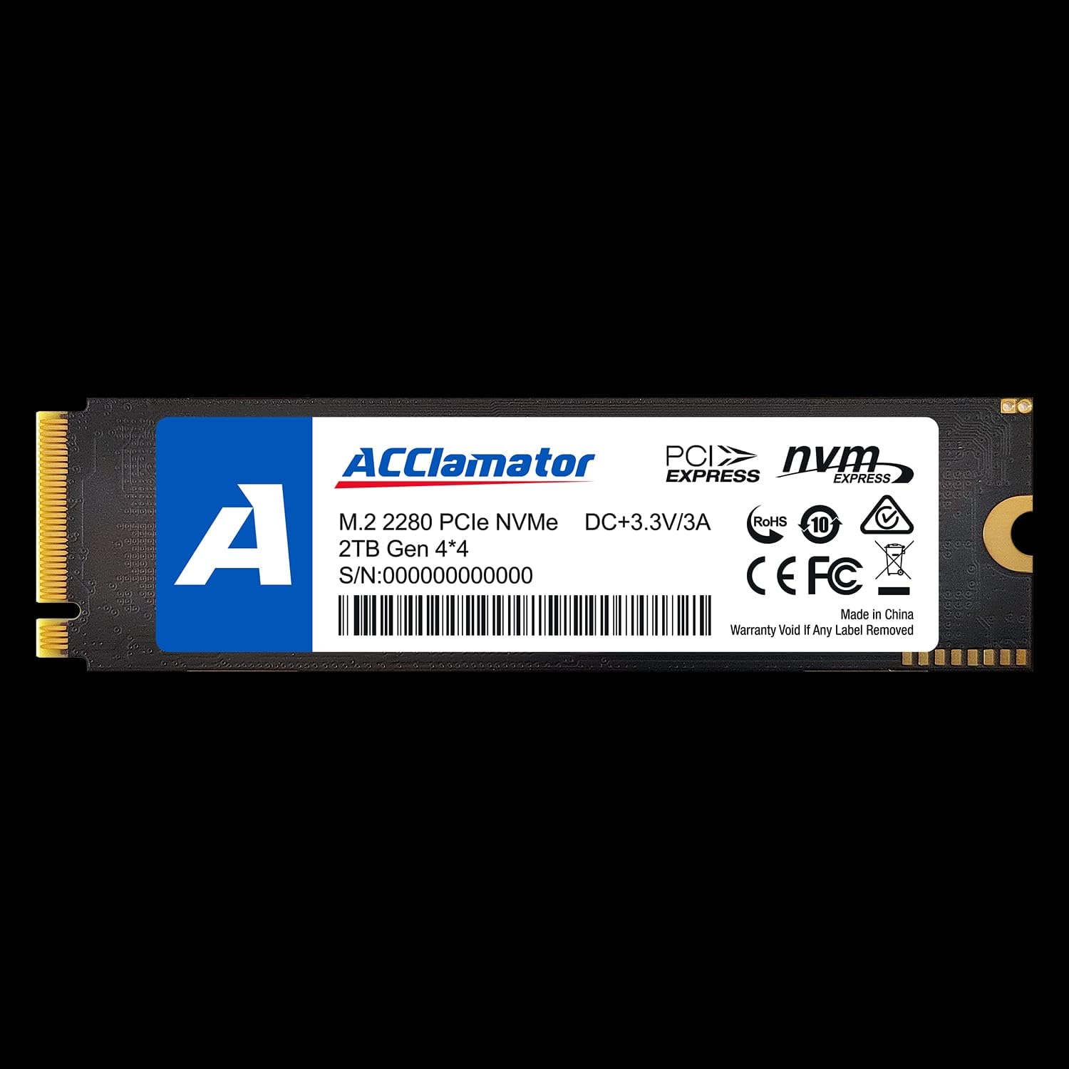 1TB M.2 NVMe Internal Gaming SSD Solid State Drive Gen4 PCIe 4.0 M.2 2280 F148886