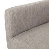 Light Gray Fabric Upholstered Armchair O458115