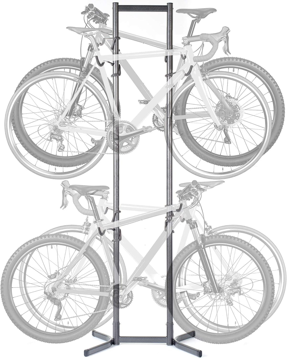 4 Bike Storage Rack, Freestanding Wall Bike Rack, Holds Up to 160 lbs E646452