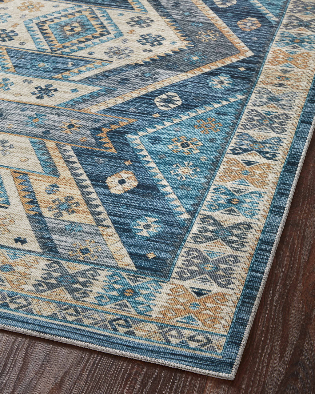 Blue Southwestern Area Rug W750