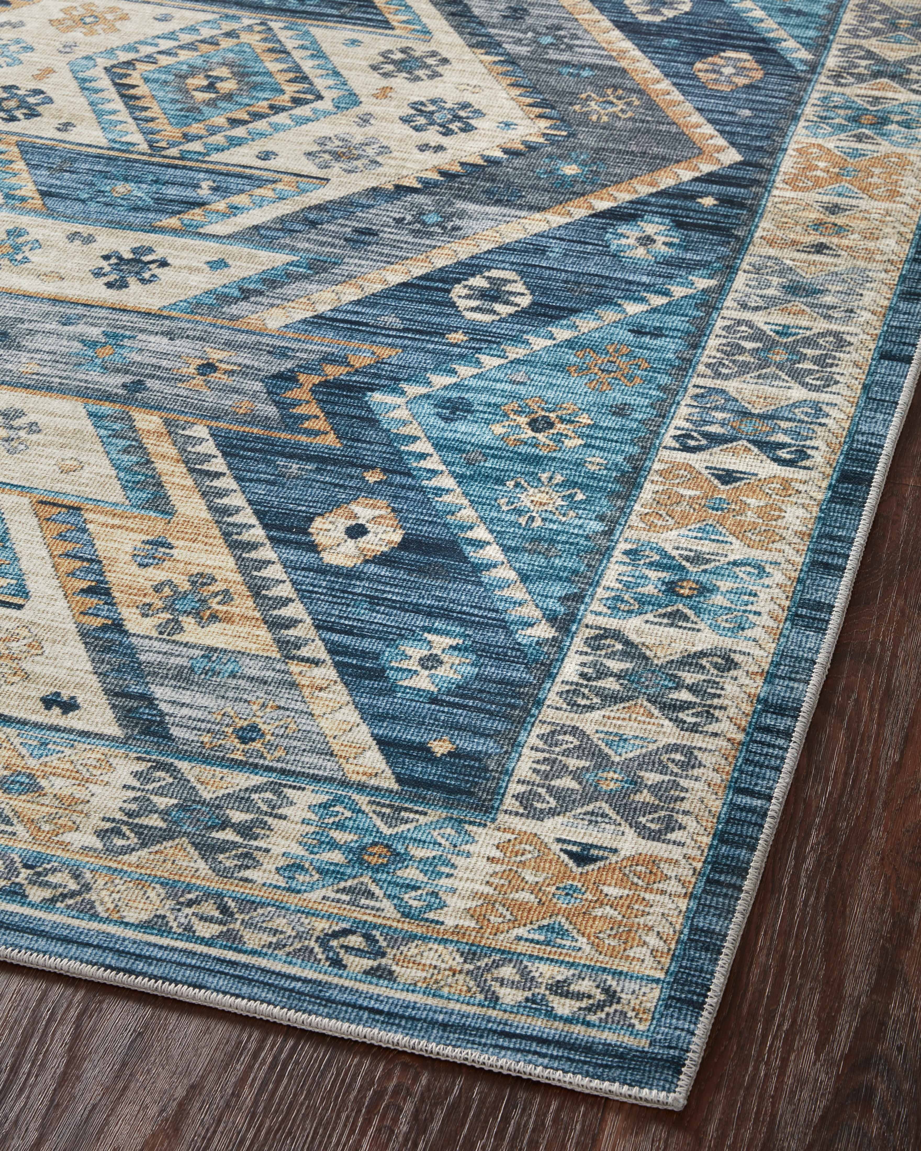 Blue Southwestern Area Rug W750