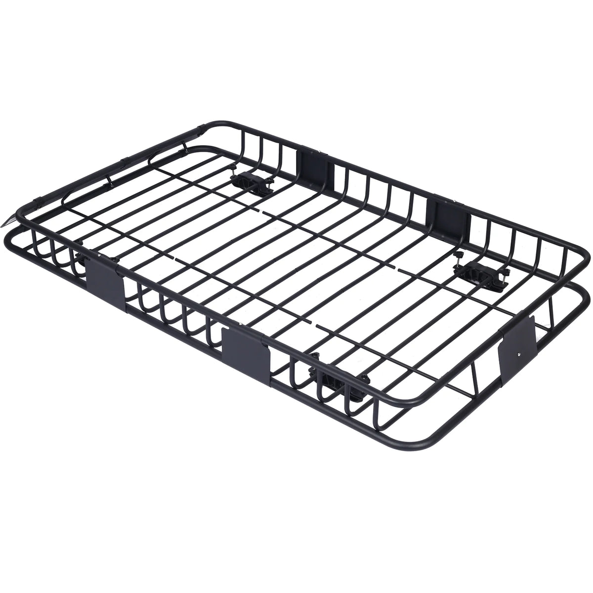 Black Steel Roof Rack Cargo Carrier Basket O2326