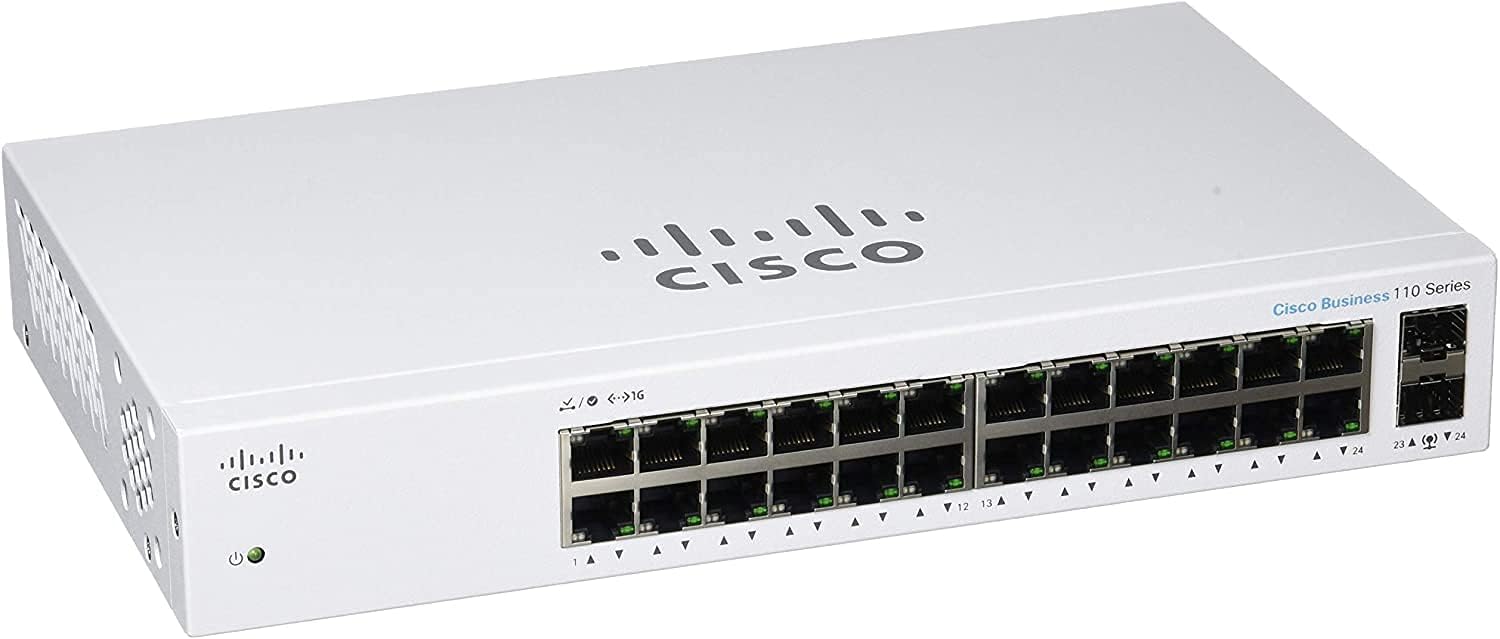 24 Port GE Unmanaged Switch with 2x1G SFP Shared X483
