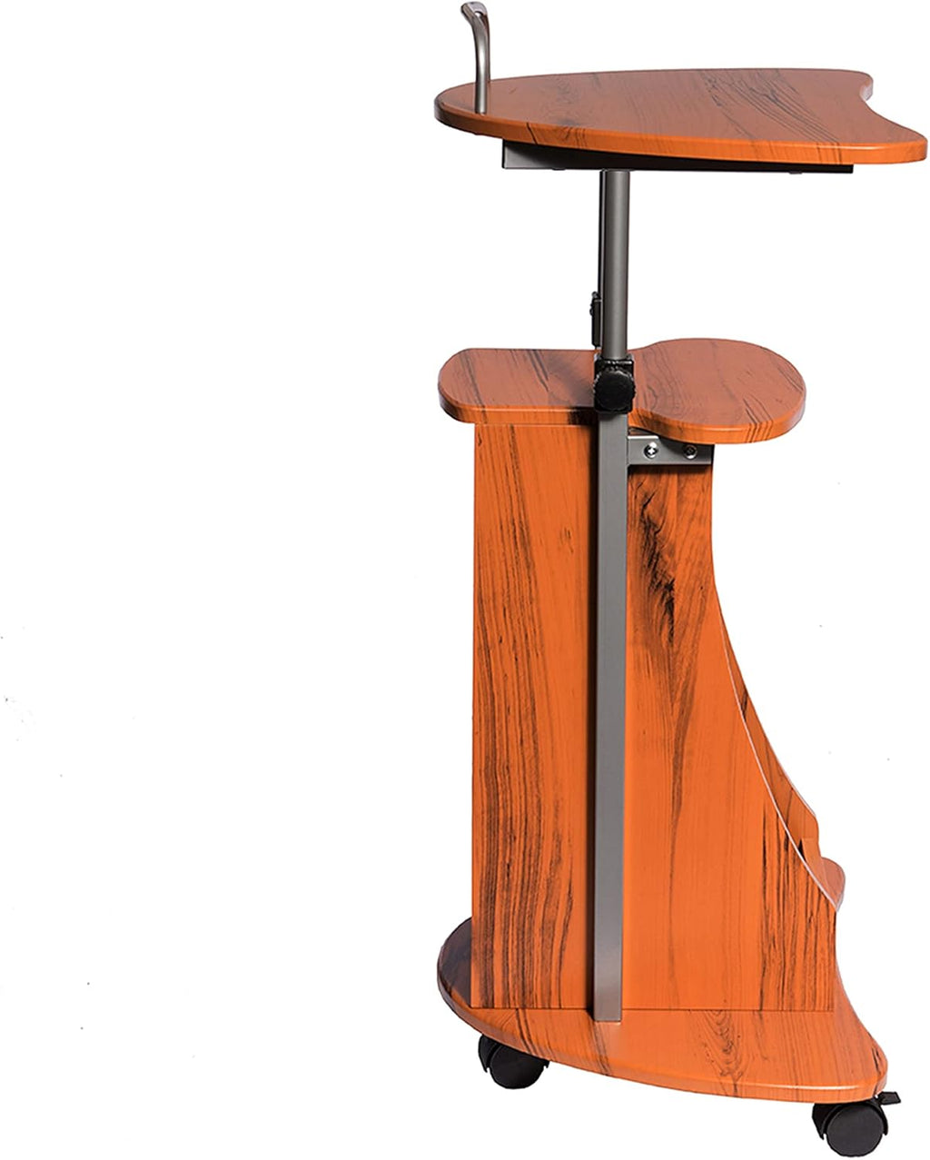 Adjustable Height Laptop Cart With Storage Q428